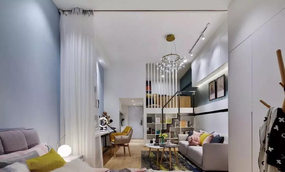51平的小戶(hù)型loft，利用層高做二居室，緊湊卻實(shí)用